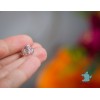Кафф "Букет ромашек". Цвет серебро